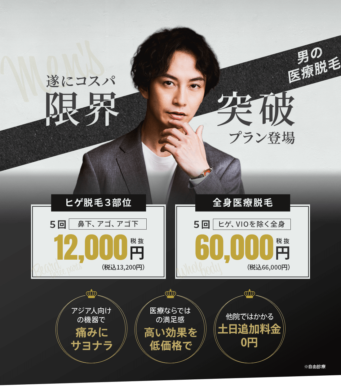 最速男磨き 魅力を上げる医療脱毛