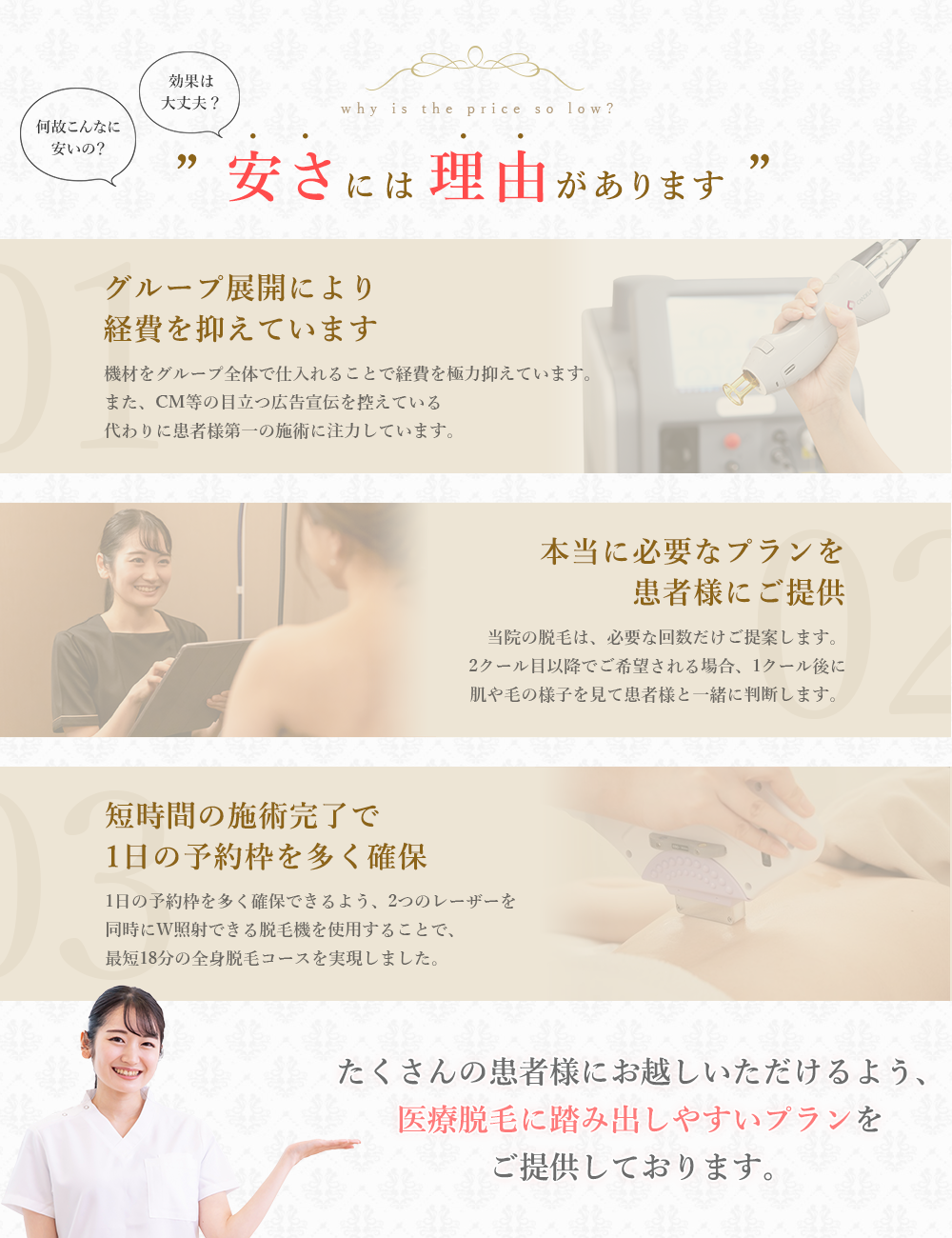 安さの理由
