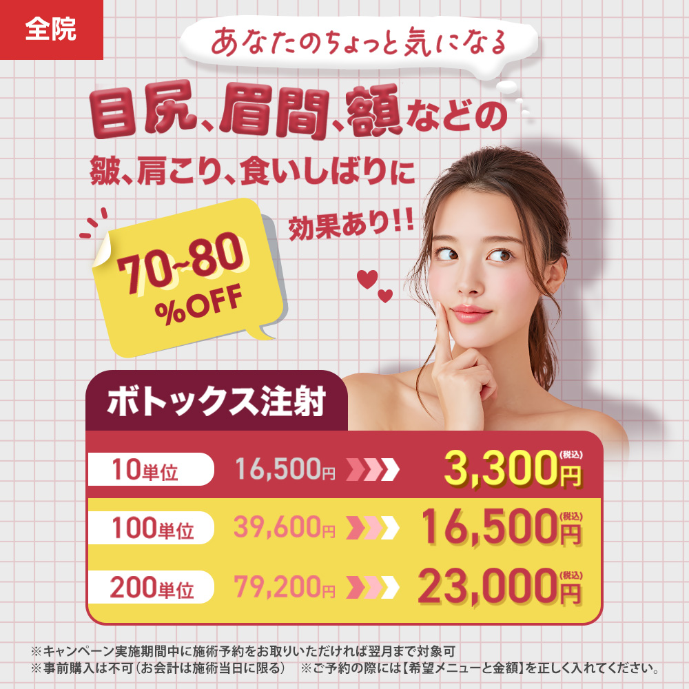ボトックスキャンペーン